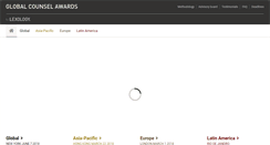 Desktop Screenshot of globalcounselawards.com